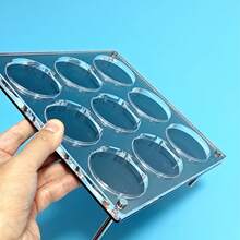 Black Anime Character Acrylic Display Stand, High Transparency Anti-Dust Thickened, Suitable For Displaying Badges Of Gumi And Gumi Series, Baji Badge Size Is 58mm, Can Store 9 Or 1 Baji - Black - View 7