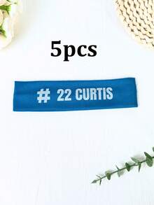 1/3/5 chiếc Băng đô in chữ theo yêu cầu, Băng đô thể thao in tên cá nhân, 19x4.8cm, Nhiều màu sắc và họa tiết, Thích hợp cho thể thao và tiệc tùng, Quà tặng Ngày Valentine. Dành cho cả nam và nữ. Phụ kiện đội thể thao, Phụ kiện đám cưới, Trang trí tiệc. - Nhiều màu - Xem 35