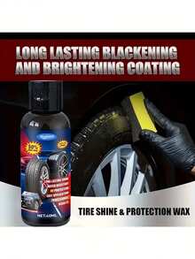 KineShineX Car Tire Brightener, Blackener, Durability And Anti-Aging Agent, Tire Polish, Essential Car Maintenance Tool Kit, Tire Care Cream, Polish, Car Paint Repair Agent, Auto Parts - Make Your Beloved Car Look Brand New. - A - View 4