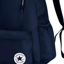 Converse Logo Large Capacity Zip-Lock Polyester Backpack/Student Bag/Backpack/Medium Size, Black. - Royal Blue - View 5