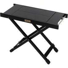 ウッドロールトップテーブル用ジョイントサイドテーブル2 アウトドア キャンプ ローテーブル ナチュラル - 黒 - チェックする 3