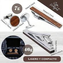 TendenciaPisacorbata Clips Y Mancuernillas Gemelos Con Caja De RegaloCalidad premium - Patrón de celosía - Ver 8
