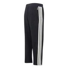 Adidas 男士针织裤，舒适经典直筒运动裤，ST 3ST DENIM PT，简约日常户外休闲裤，KR2524 - 黑色 - 查看 2