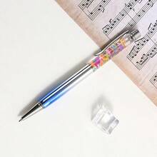 可定制文字/Logo的电镀音符旋转圆珠笔，电镀金属笔杆，可替换笔芯，适用于日常办公、学校、学生、教师使用，也是送给朋友、家人、同事的贴心礼物。 - 彩色 - 查看 13