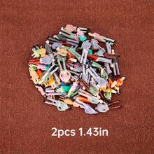 10/20个ABS塑料彩色1:50/30比例微缩人偶，1.43/2.36英寸模型，适用于火车/景观/建筑/博物馆DIY场景制作收藏，可用于立体模型套件、立体模型展示，易于收纳，涂装塑料微缩人偶，包括站姿、坐姿、椅子等，微缩场景/微缩模型，涂装塑料微缩人偶，DIY礼品（款式和颜色随机）