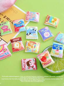 1/10pcs Mini Realistic Potato Chip Bag, Various Popular DIY Craft Accessories, Creative Earrings & Pendants, Resin Material, No Electroplating, Food Themed Crafts, Suitable For Beading And Jewelry Making, Camouflage Pattern ABS Plastic (ABS Resin), DIY Crafts, All Seasons