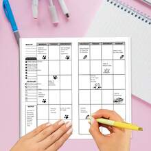 Travelers Notebook Inserts,Undated Weekly Planner,Weekly To Do List Notepad,30 Sheets,8.25\ X 4.25\,Travelers Notebook Refills For Journals,Dis,Planners - Refills-weeklyplan - View 6