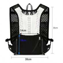 1PC Sports Running, Cycling, Hiking, Hydration Vest Backpack, Breathable, Moisture Wicking Fabric, Adjustable Shoulder Straps