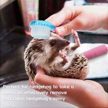 4 Packs Hamster Brush - Small Animal Bath Brush With Lid Soft Cleansing Brush Massage Combs For Hedgehog Guinea Pig Rabbit Chinchilla Ferret Small Animal Grooming Tool Cleaning Supplies - Multicolor - View 2