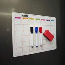 1 件周计划磁性黑板贴纸，适用于黑板、冰箱、备忘/提醒板 - 白色 - 查看 20