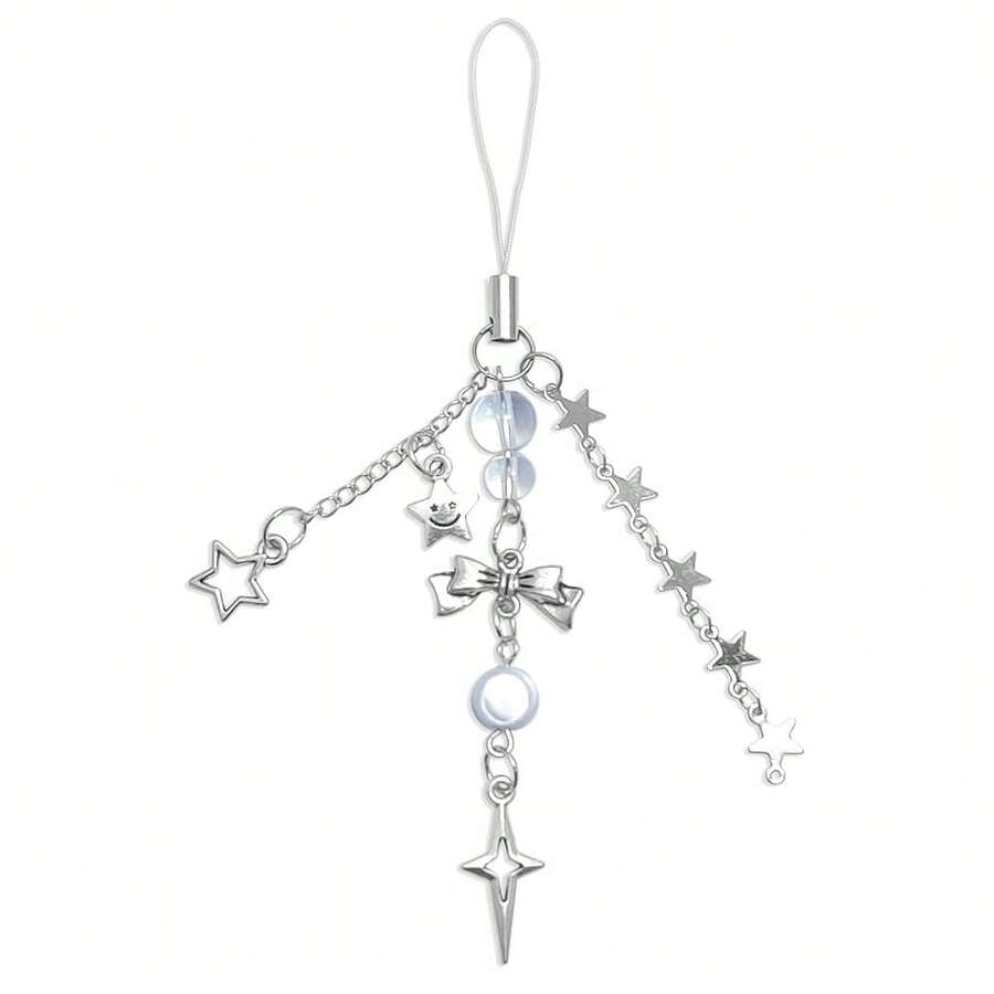 1-4PCS Cute Phone Charms Aesthetic Y2K Cell Phone Charms Strap Strawberry Butterfly Star PhoneCharm Y2K Accessories For Bag Keychain  Camera Pendants Decor - 1x星形吊墜 - 查看 1