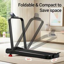 UMAY 3 In 1 Under Desk Treadmill With Handlebar - 2.5 HP Quiet Folding Treadmill For Home, Office, Under Desk, Portable Treadmill With 15% Incline, 300lbs Capacity - 查看 6