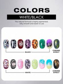 JTING Newest Arrival 5G Poke Gel White Black Color Poking Gel Polish With Poking Base Coat Lace Gel Nail Polish For Nail Art Nail Polish And Home Nails - Multicolor - View 6