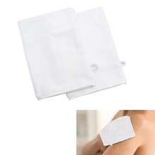 沐浴去角质手套，带挂环的身体去角质手套，用于沐浴、面部水疗、洗手、深层清洁去除死皮的磨砂去角质手套，男女通用