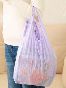 This Large-Capacity Tote Bag Is Reusable, Highly Elastic, Portable, Available In Multiple Colors, And Foldable. It's Suitable For Various Occasions Such As Family, Travel, And Shopping, And Contains Essential Travel Items. - Multicolor - View 5