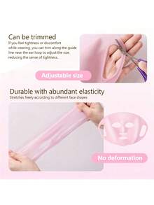 2/4/5pcs Silicone Moisturizing Set - Face Mask Cover, Gloves And Socks, Enhance Skincare Effects, Non-Slip Face Mask Holder, Alcohol-Free, Battery-Free Silicone Face Mask Applicator - Multicolor - View 8