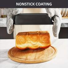 5件套不粘烘焙工具套装，包括圆形/方形蛋糕模具、玛芬模具、烤盘、烤箱烤盘，黑色厨房烘焙炊具套装，烘焙模具及用品 - 黑色 - 查看 5
