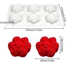 硅胶心形/花形慕斯蛋糕模具，凹面心形/花形/方形蕾丝边/凹面心形/凹面星形蛋糕模具，可重复使用硅胶模具，甜点模具，冰淇淋巧克力模具，肥皂模具，3D慕斯蛋糕纸杯蛋糕烘焙盘华夫饼松饼模具，厨房烘焙用品，情人节婚礼派对蛋糕模具，Stampo，巧克力模具，Reposteria，模板