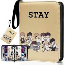 Trading Photocard Binder, Cute Photo Album Cartoon Card Holder Book Storage 400 Cards With Sleeves Lomo Cards -, Idol Photo Protect Beige - 米色 - 查看 2