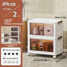 Caixas organizadoras com tampas - Caixa de armazenamento de 3 camadas de 49cm (48QT) (19.3in) - Ver 4