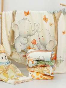 1pc Soft & Cozy Infant Fleece Blanket, 100*100cm - Multicolor - View 5