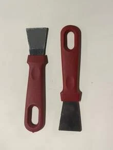 2pcs Angled Cleaning Scraper Tools, Pot/Pan Bottom Scraper, Grease Remover, Straight Ice Scraper For Refrigerator