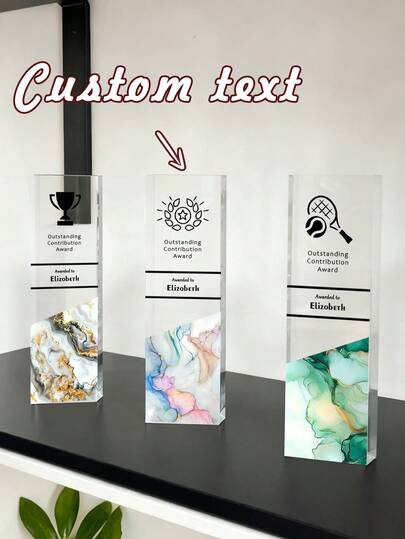 Customizable Acrylic Trophy, Can Be Customized With Photos, Logos And Text According To Requirements. Can Be Customized For Event Trophies, School Activity Trophies, Unique Student Recognition Gifts. Can Be Customized For Company Trophies - Employee Recognition Awards, Business Achievement Medals, Company Anniversary Gifts, Retirement Thank You Frames, Personalized Retirement Party Gifts, Colleague Retirement Gifts, Employee Retirement Reward Gifts.