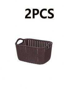 2 PIEZAS/3 PIEZAS/Estilo Ins Cesta de almacenamiento a prueba de viento 3 Piezas Organizador multifuncional resistente a la humedad para categorizar cosméticos, bocadillos y artículos varios Caja de almacenamiento estilo nórdico adecuada para dormitorio y sala de estar Cesta organizadora esencial para el hogar Compatible con 11 fiestas importantes Opción de regalo perfecta