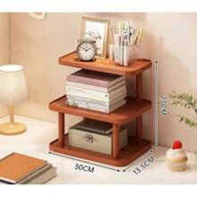 1pc 3-Tier Cup Holder Rack, Entryway Key Organizer, Desk Bookshelf, Dining Table Kitchen Coffee Mug Tea Cup Display Stand - Multicolor - View 2