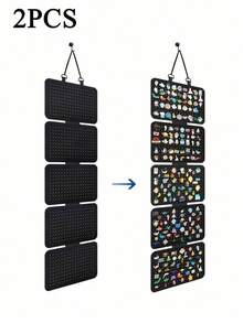 1/2 cái giá treo ghim cài áo, giá trưng bày ghim cài áo tráng men, giá đựng ghim cài áo gấp gọn, giá trưng bày ghim cài áo tráng men, giá trưng bày bộ sưu tập huy hiệu, có thể chứa ít nhất 120 huy hiệu, thích hợp cho Ngày Valentine, trang trí nhà cửa. - màu đen - Xem 11