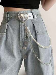 A-Hop Punk Metal Chain Pants Chain With A High-End Feel, Men's Rock Jeans Waist Chain - Multicolor - View 6