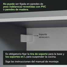 Gabinete Porta-toallas Cocinas Madesa Nice Con Tarja GG - Gris - Ver 7