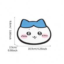 Miniso Tấm lót cốc hình nơ phiên bản Q của Chiikawa Hachiware, chất liệu silicon mềm mại, hình dạng 3D, cách nhiệt hiệu quả và bảo vệ mặt bàn, phù hợp cho sinh hoạt gia đình/văn phòng/tiệc trà chiều, tấm lót trang trí đa năng bảo vệ cốc nước và ấm trà (1 cái)(1 cái) - Màu xanh lam - Xem 11