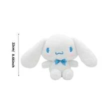 Miniso 1个三丽鸥基础款肉桂狗毛绒玩偶，柔软短毛绒材质，蓝色蝴蝶结刺绣细节，可爱坐姿，家居装饰抱枕/床头摆件/女孩礼物 - 彩色 - 查看 7