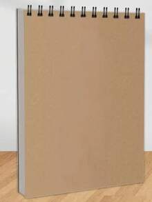 牛皮纸螺旋素描本，多种尺寸可选，纸张加厚，专为艺术学生设计，用于手绘素描，内含空白绘图页，可实现更清晰、更专业的素描。 - 彩色 - 查看 10