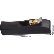 Plano de mano de banco de alisado - Cepillo de carpintero de madera - Madera de ébano premium - Herramienta de artesanía en madera para cepillado de carpintería(120mm),38927568 - Marrón - Ver 6