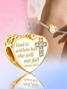 1颗时尚神像吊坠珠，适合女士手链、手镯DIY饰品制作及日常穿搭配饰装饰，适合女孩佩戴