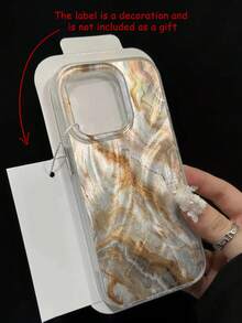 Marble Pattern Painted Minimalist Shockproof Soft Phone Case Compatible With IPhone 17/17 Pro/17 Pro Max/16/15 XR/7/8/16 Pro Max/13/13 Pro Max/14 Pro Max, Galaxy S25/S25 Plus/S25 Ultra, A16/A36/A26/A56, S24 - Multicolor - View 2