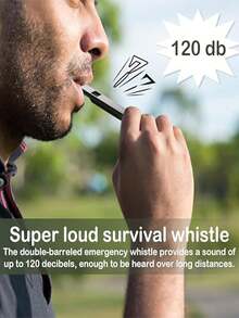 Bộ 10 còi báo động khẩn cấp âm thanh lớn, thích hợp cho các trường hợp khẩn cấp ngoài trời, leo núi, cắm trại và an toàn thể thao - Thiết kế bền bỉ, nhỏ gọn và nhẹ, còi báo hiệu sinh tồn âm thanh lớn kèm móc khóa. - Nhiều màu - Xem 8