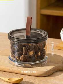 1pc 3-Tier Round Spice Storage Jar, Multi-Layer Food Preservation Container, Transparent Airtight Canister, Suitable For Storing Grains, Cereals, Snacks, Spices, Ideal For Refrigerator Or Countertop, Perfect For Home Kitchen - Multicolor - View 13