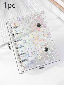 A7透明活页夹，DIY活页笔记本，封口贴，可爱贴纸，贴纸笔记本，贴纸书，贴纸书架，贴纸书替换装，透明贴纸活页夹，透明贴纸书，DIY活页笔记本套装，文具，学习用品，返校用品，照片收纳袋，相册，预算计划本，日记本，笔记本，办公用品