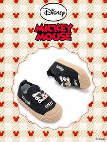 Disney 1 Pair Official Collaboration  Children's Sports Shoes, Suitable For Daily, Holiday, Sports And Outdoor Activities. Comfortable, Fit Foot Shape, Non-Slip, Breathable. (Boys' Sports Shoes, Boys' Sneakers, Children's Sports Shoes, Girls' Sports Shoes, Girls' Sneakers) - Black - View 2
