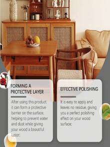 JUE FISH Random Delivery Of Beeswax Wood Polish, Furniture Renewal, Brightening, Degreasing, Polishing Care Wax For New And Old Wooden Furniture - Yellow - View 3