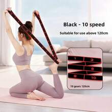 1 pieza Banda de resistencia para piernas y glúteos con diseño de bucle, bandas de ejercicio elásticas para entrenamientos en casa, entrenamiento muscular, estiramiento y yoga, 3 niveles de bandas de resistencia - Multicolor - Ver 8