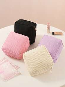 1 Portable Sanitary Napkin Storage Bag, A Stylish And Practical Multifunctional Travel Storage Bag - Perfect For Toiletries, Sanitary Napkins, Lipstick Bags, Wallets, Portable Storage Bags, Travel Toiletries Bags For Girls And Ladies, As Well As Cosmetics, Back To School, Office And School Supplies For Girls And Ladies. Christmas Holiday Gift Giving, Bohemian Style - 彩色 - 查看 8