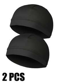 1/2 Pcs Men's And Women's Skull Cap Helmet Lining, Winter Wool Bicycle Cap, Skull Cap Under The Helmet, And Running Bicycle Cap - Multicolor - View 1