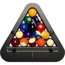 رف بلياردو 9 كرة بروفيشنال دقيق، مثلث بلياردو مصنوع من الألومنيوم بتقنية CNC لترتيب الكرات بإحكام، اكسسوار طاولة البلياردو - متعدد الألوان - مشاهدة 2