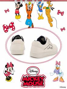 1 pereche de adidași pentru copii Disney Mickey Mouse Official Collaboration, potriviți pentru activități zilnice, de vacanță, sport și în aer liber. Confortabili, se potrivesc formei piciorului, antiderapanți, durabili, respirabili. (Adidași pentru băieți, Pantofi casual pentru băieți, Adidași pentru copii, Adidași pentru fete, Pantofi casual pentru fete)