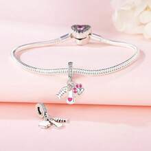 Cute Panda Animal 925 Sterling Silver Charms For Bracelets And Necklace Dangle Pendants Butterfly Elephant Dog Bead Jewelry Present For Women Family Friends - 友善的貓咪串珠飾品 - 查看 4