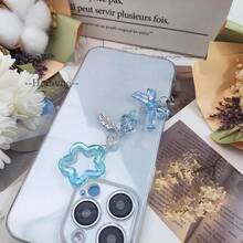 1-4PCS Cute Phone Charms Aesthetic Y2K Cell Phone Charms Strap Strawberry Butterfly Star PhoneCharm Y2K Accessories For Bag Keychain  Camera Pendants Decor - 2xPinkBowBlueStar - 查看 6